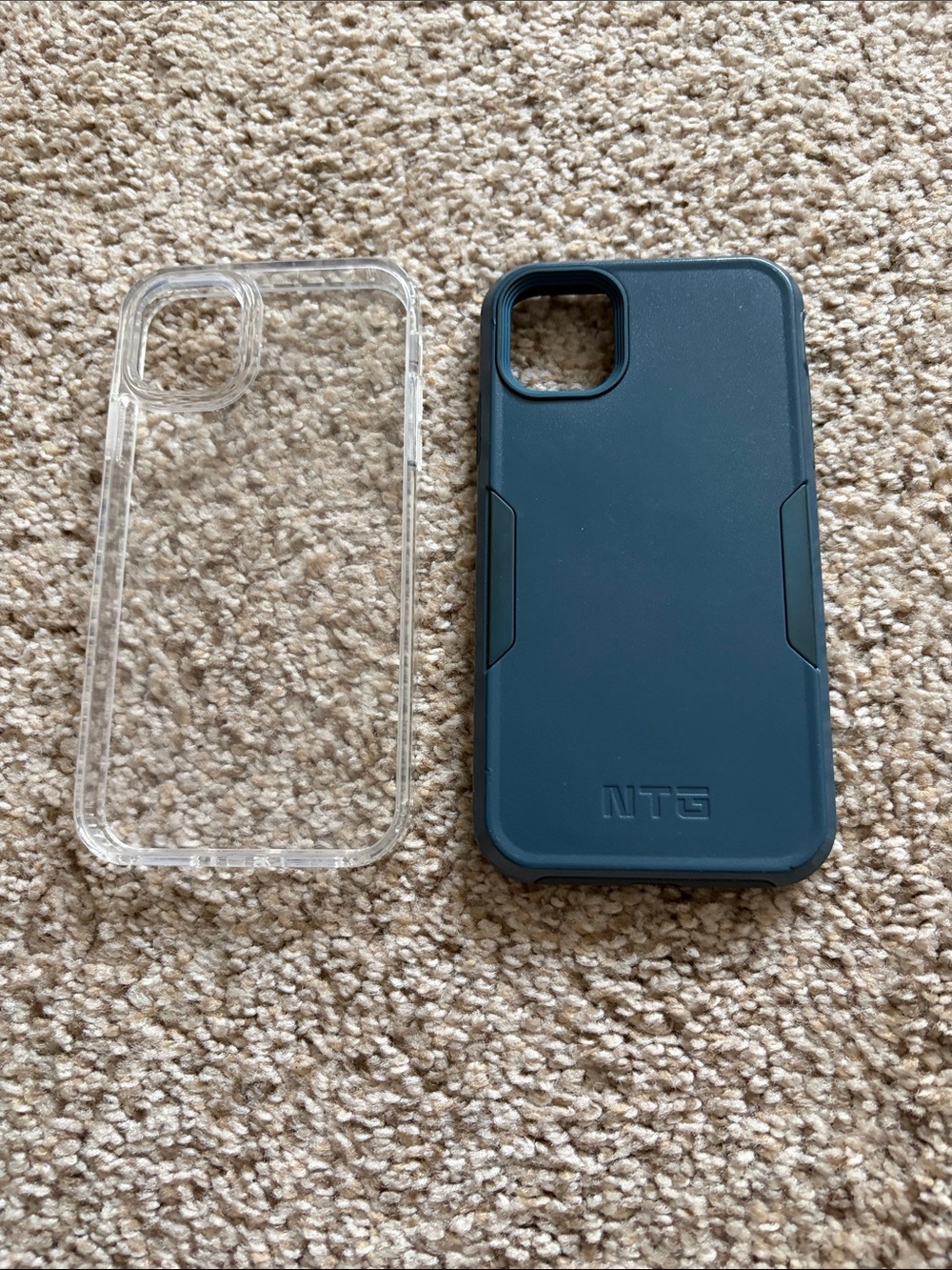 Protective Blue Phone Case with Clear Shell